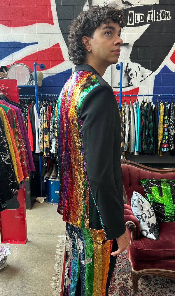 Any Old Iron Men's Half Rainbow Jacket