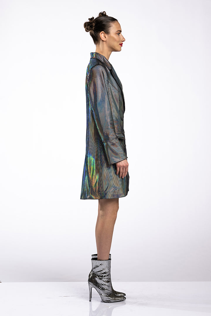 Any Old Iron Liquid Rainbow Jacket Dress