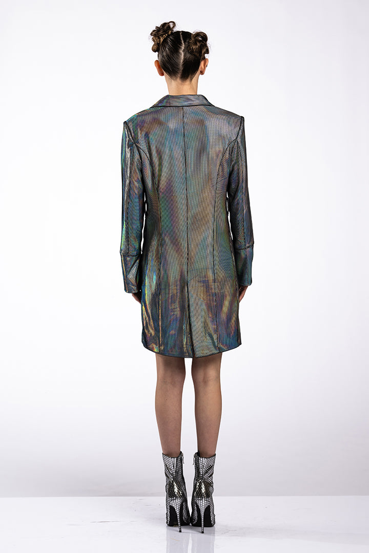 Any Old Iron Liquid Rainbow Jacket Dress