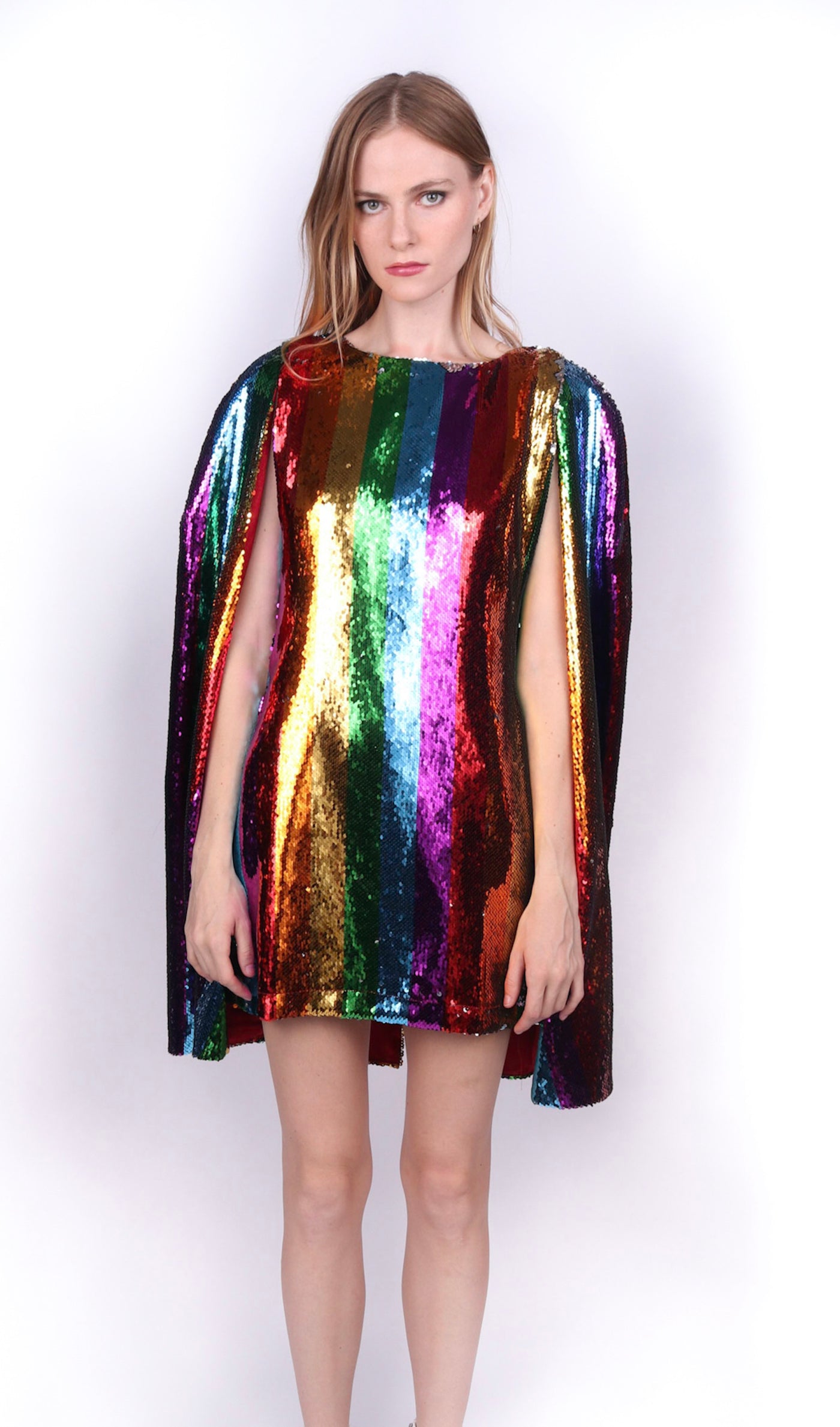 Any Old Iron Rainbow Cape Dress Any Old Iron Rainbow Cape Dress