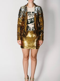 Any Old Iron Gold/Silver Sequin Jacket