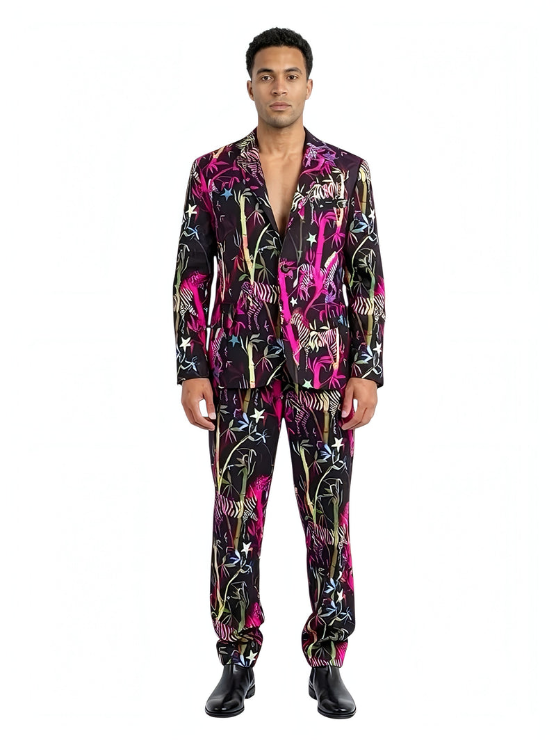 Any Old Iron Men's Zebra Mohawk Suit