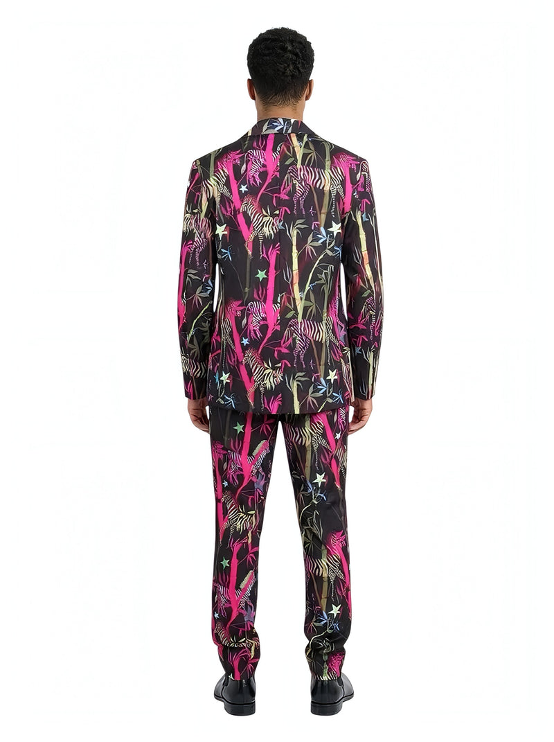 Any Old Iron Men's Zebra Mohawk Suit