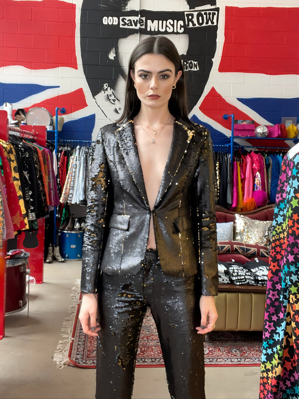 Any Old Iron Black and Gold Suit