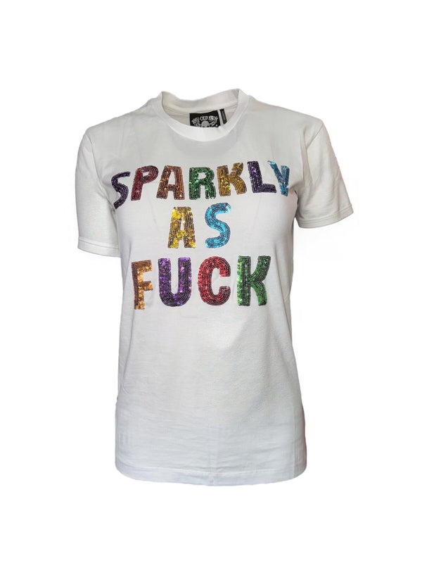 Any Old Iron Sparkly As Fuck White T-Shirt