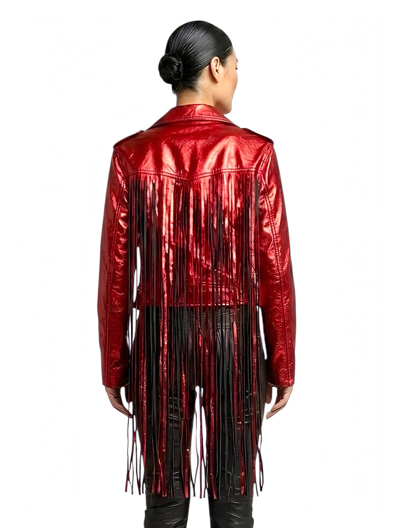 Any Old Iron Red Peril Moto Jacket