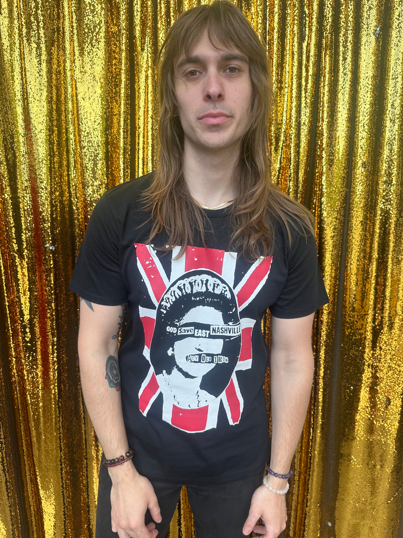 Any Old Iron Men's God Save East Nashville T-Shirt
