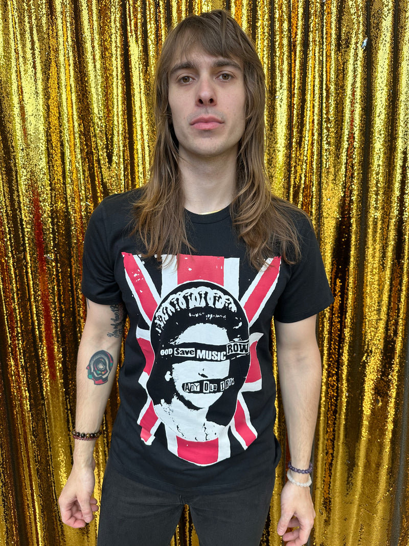 Any Old Iron God Save Music Row Mens T-Shirt