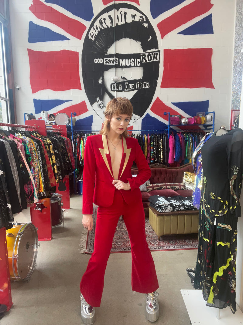 Any Old Iron Red Velvet Rebel Suit