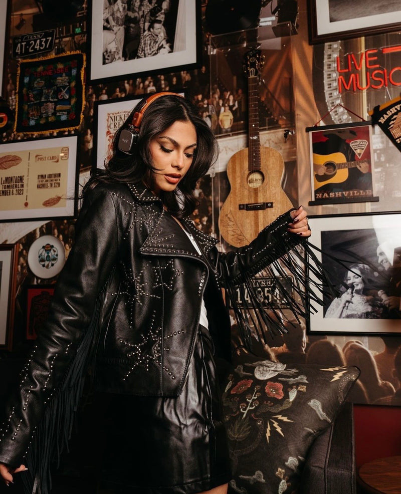 Any Old Iron Starburst Leather Jacket