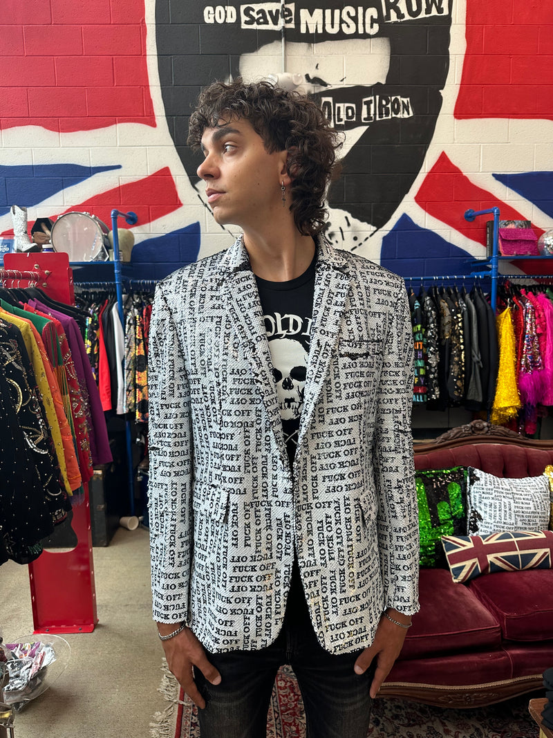 Any Old Iron Men's Small Fucks Blazer