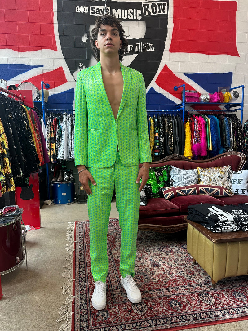 Any Old Iron Men's Lime Star Suit