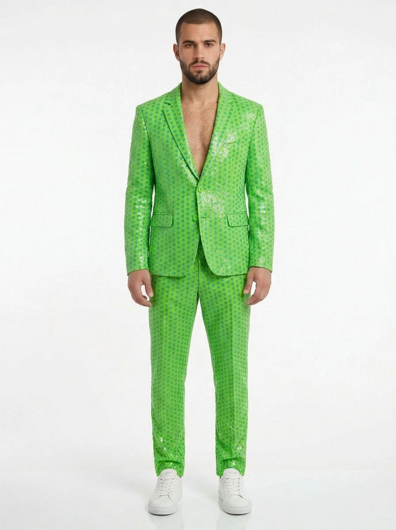 Any Old Iron Men's Lime Star Suit