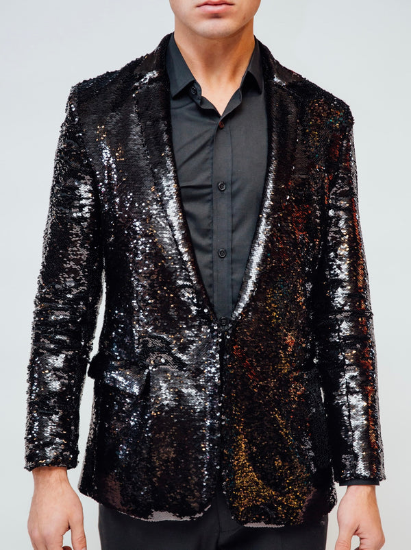 Any Old Iron Black Sequin Jacket