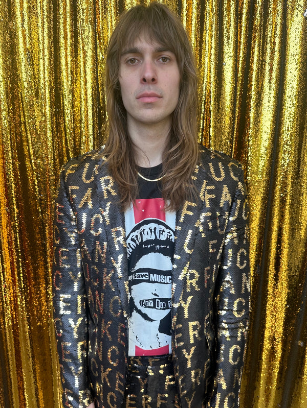 Any Old Iron Men's Fancy Fucker Sequin Suit