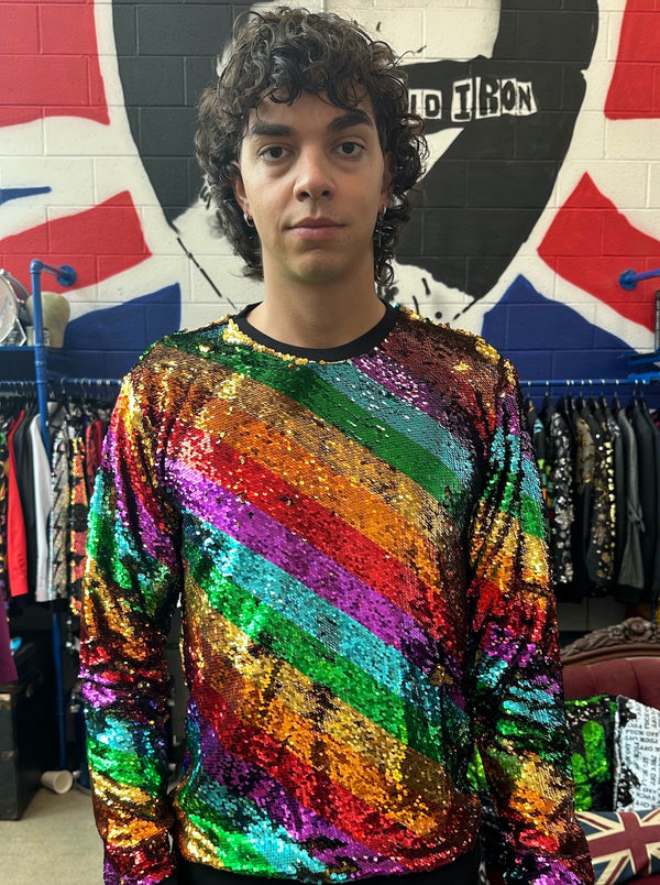 Sudadera con diseño de arcoíris dorado para hombre de Any Old Iron