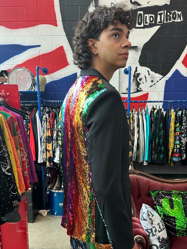 Any Old Iron Men's Half Rainbow Jacket