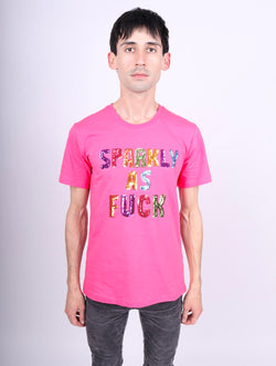 Any Old Iron Men's Pink Sparkly As Fuck T-Shirt
