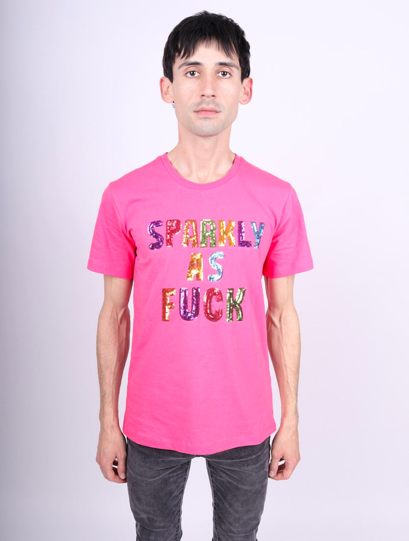 Any Old Iron Men's Pink Sparkly As Fuck T-Shirt