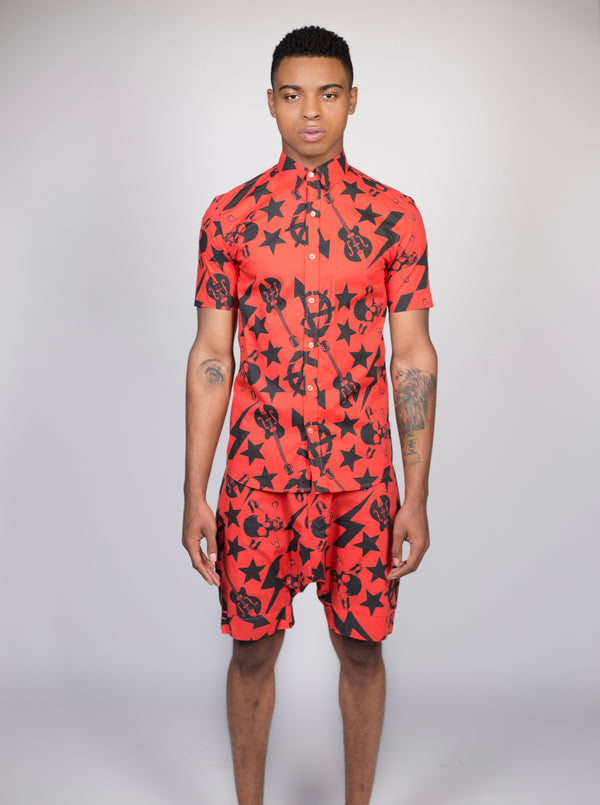 Any Old Iron Printed Shorts