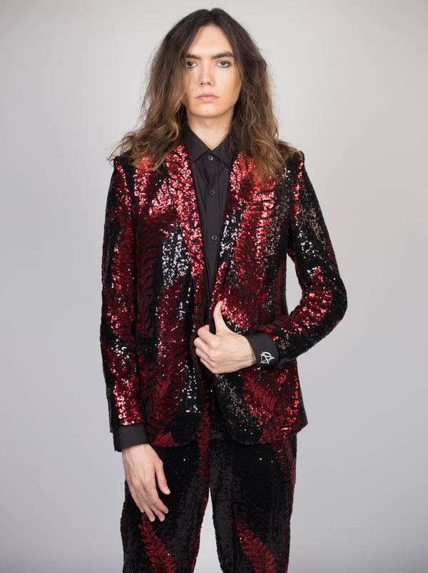 Any Old Iron Red Leaf Suit