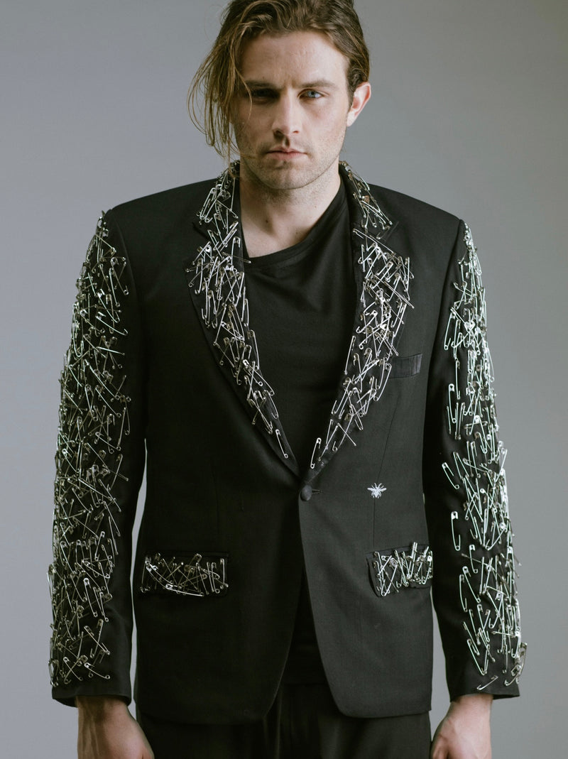 Any Old Iron Safety Pin Blazer