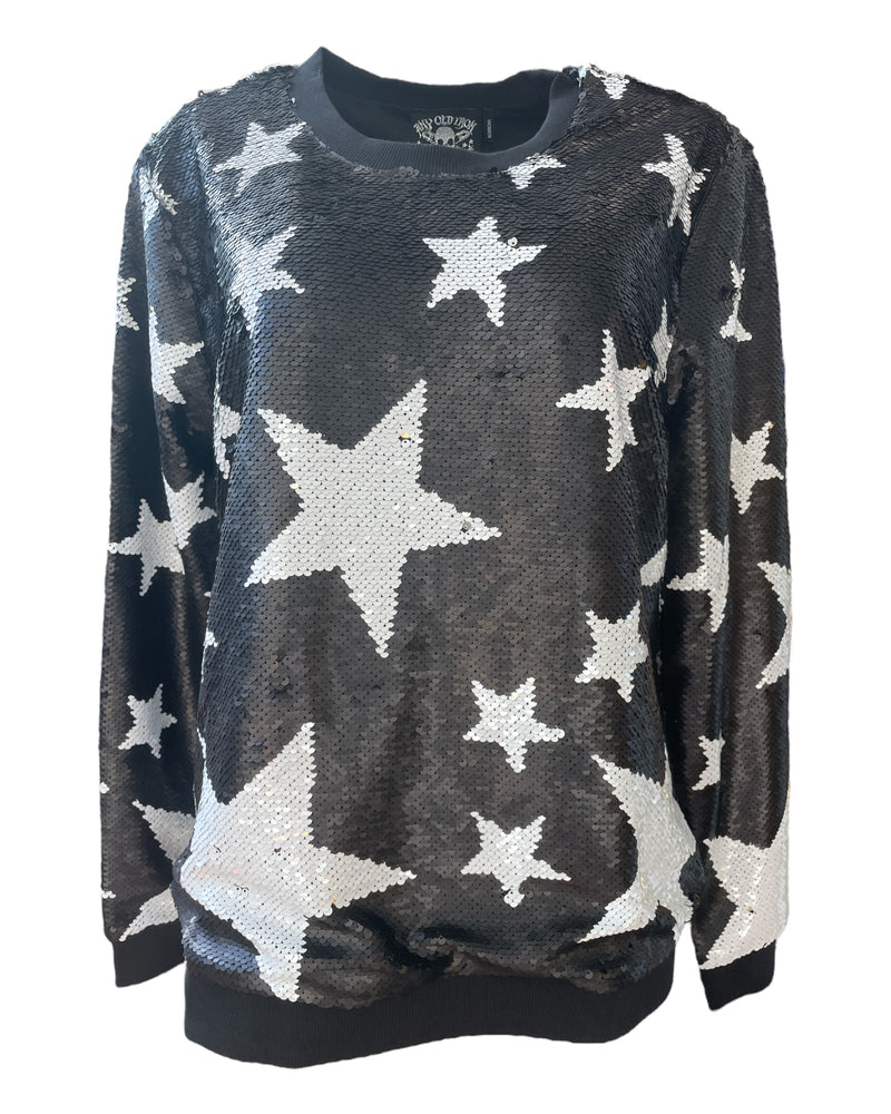 Any Old Iron Sparkle Star Sweatshirt