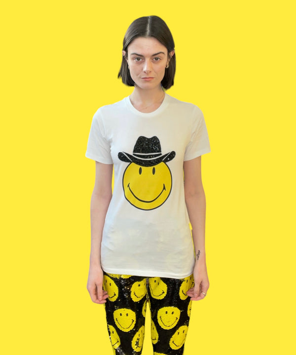Any Old Iron x Smiley Cowboy White T-Shirt