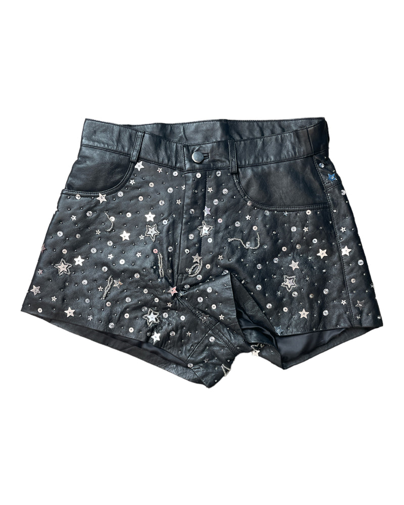Any Old Iron Shooting Star Leather Shorts