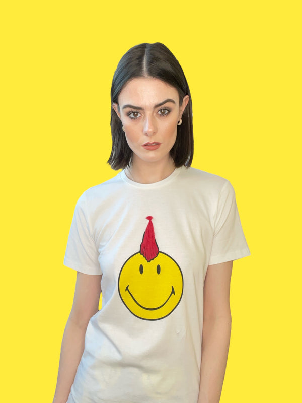 Any Old Iron x Smiley Mohawk White T-Shirt