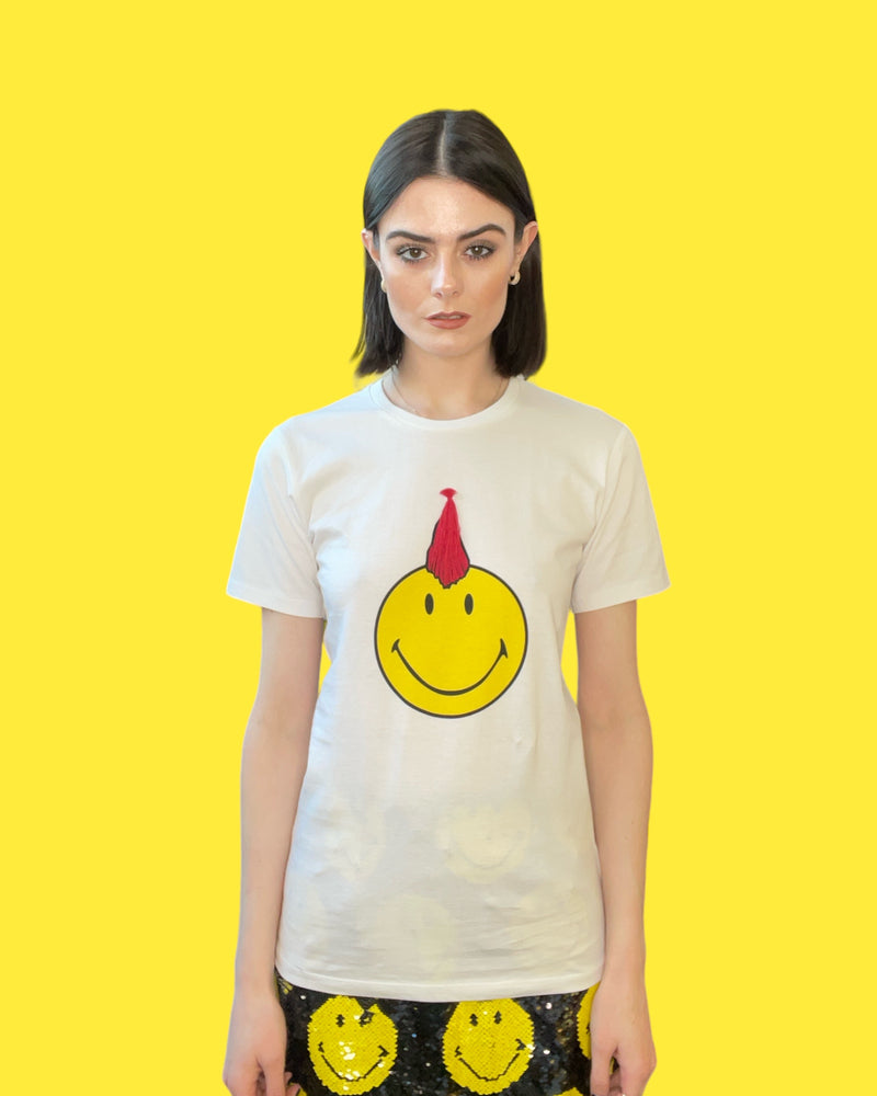 Any Old Iron x Smiley Mohawk White T-Shirt