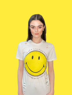 Any Old Iron x Smiley Just Safe White T-Shirt