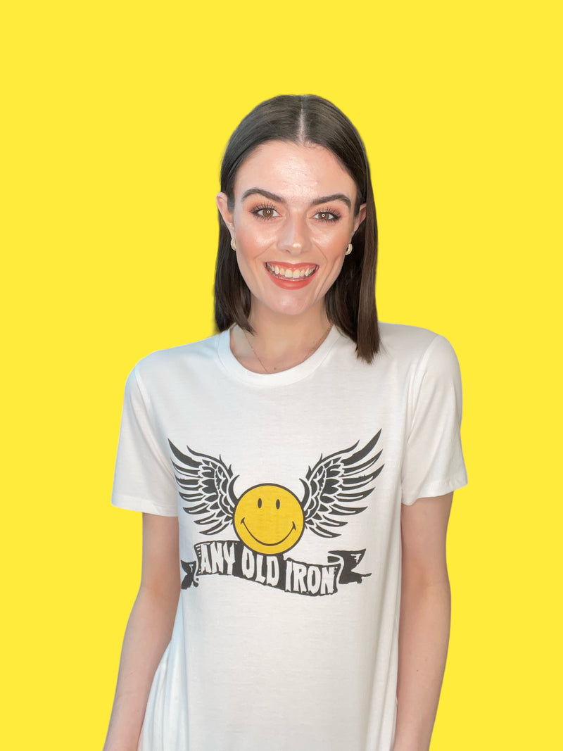 Any Old Iron x Smiley Wings White T-Shirt