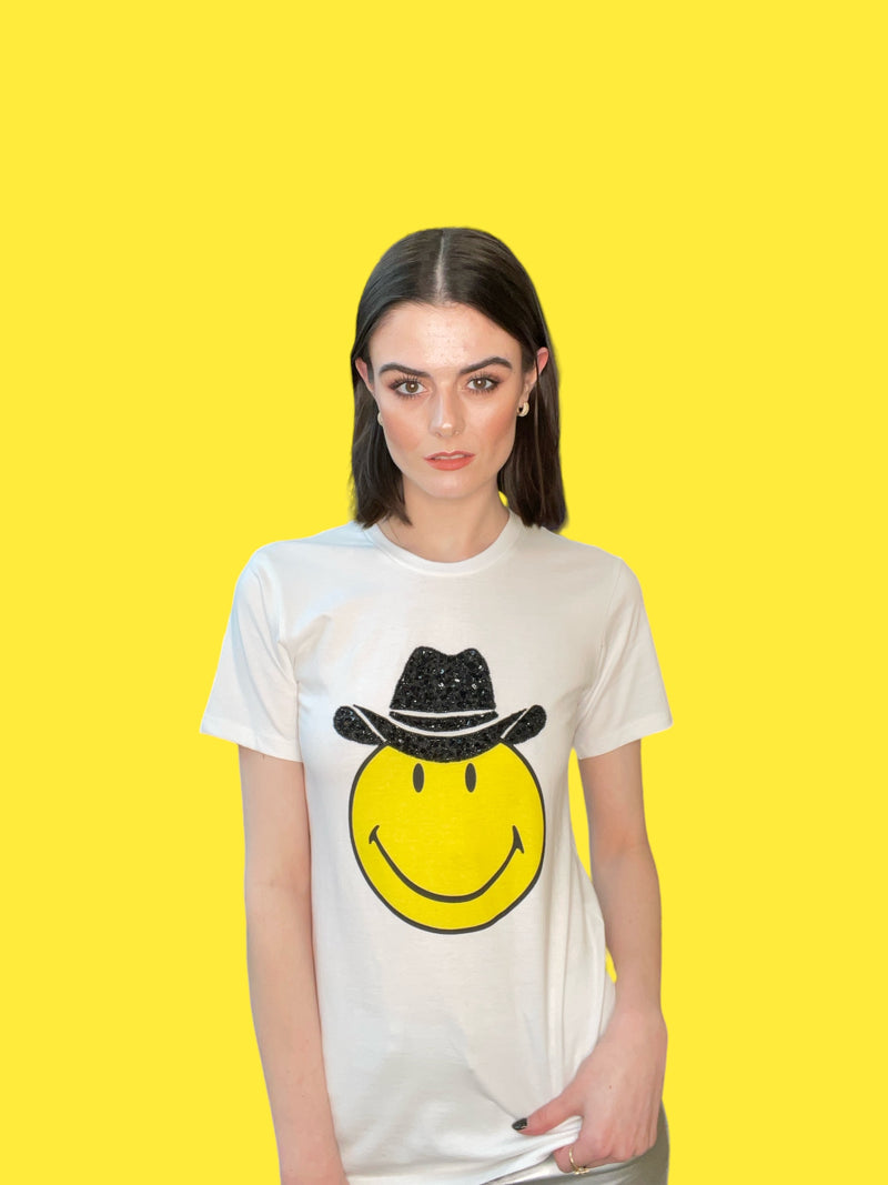 Any Old Iron x Smiley Cowboy White T-Shirt