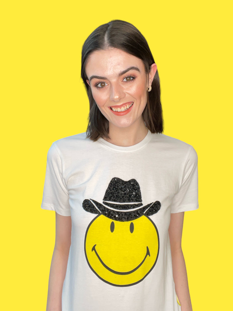 Any Old Iron x Smiley Cowboy White T-Shirt