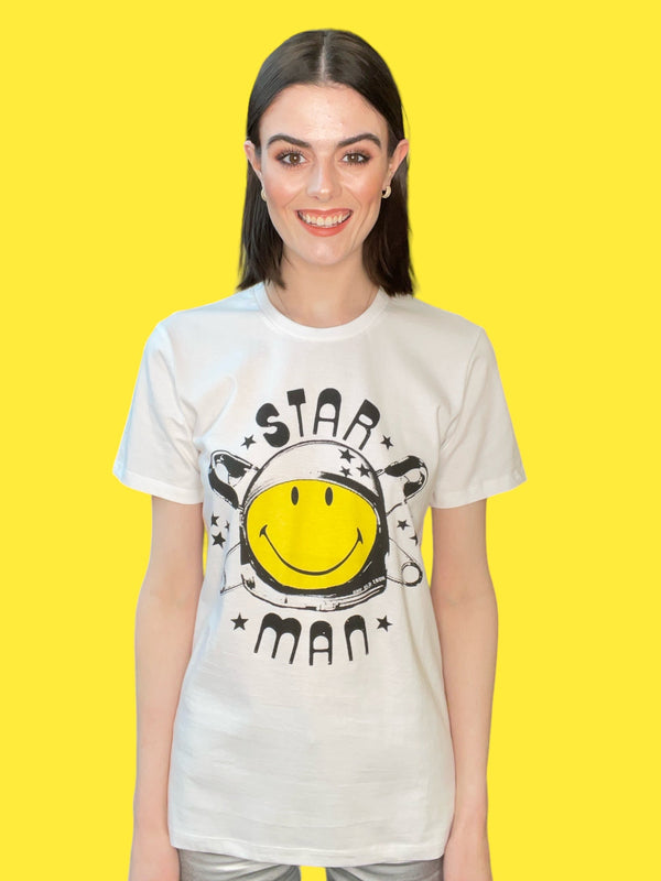 Any Old Iron x Smiley Starman White T-Shirt