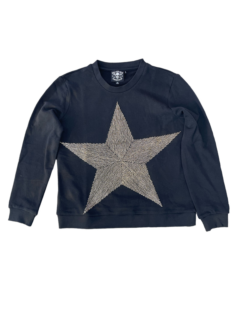 Any Old Iron Goldie Beaded Sweatshirt