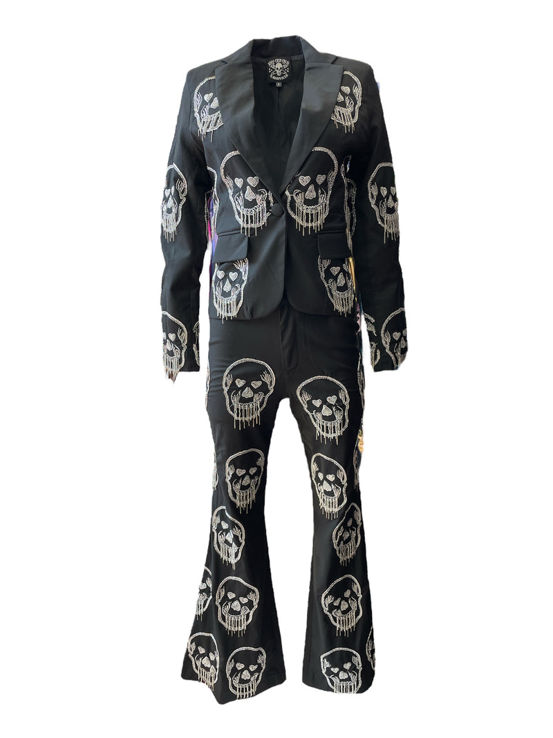 Any Old Iron Skull Fringe Suit