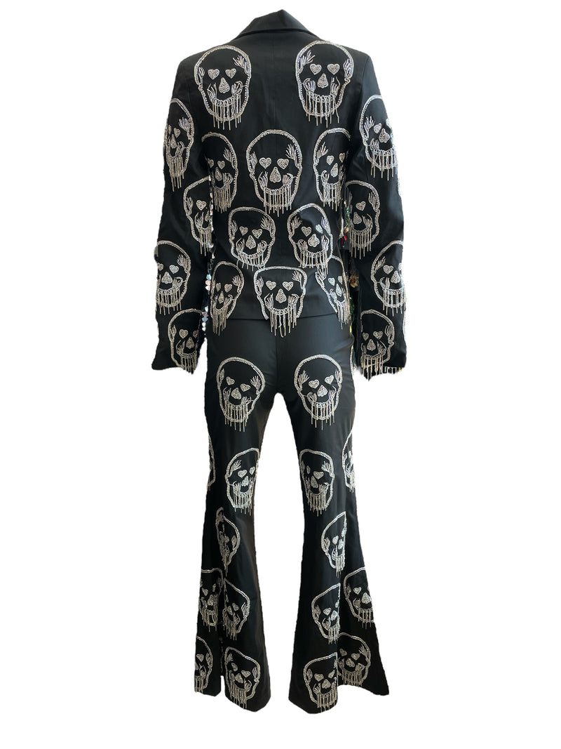 Any Old Iron Skull Fringe Suit