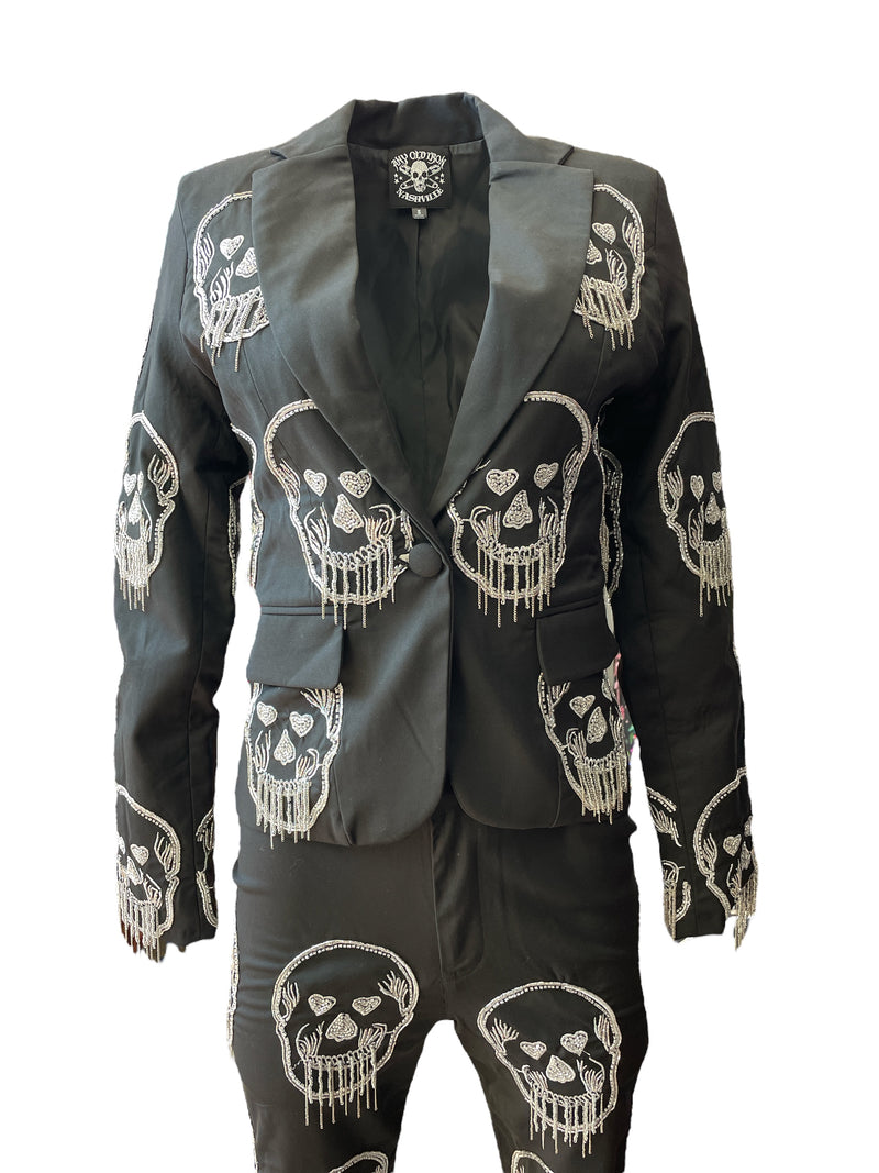 Any Old Iron Skull Fringe Suit