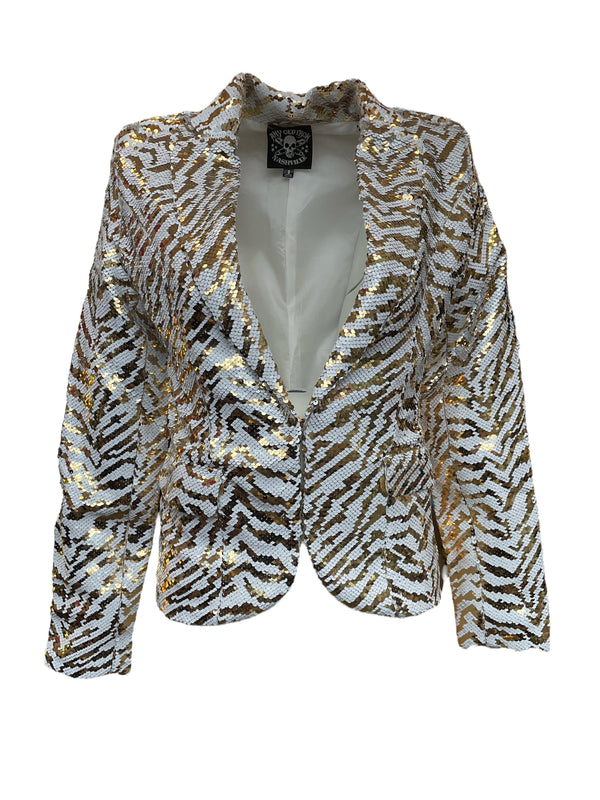 Any Old Iron White Tiger Blazer