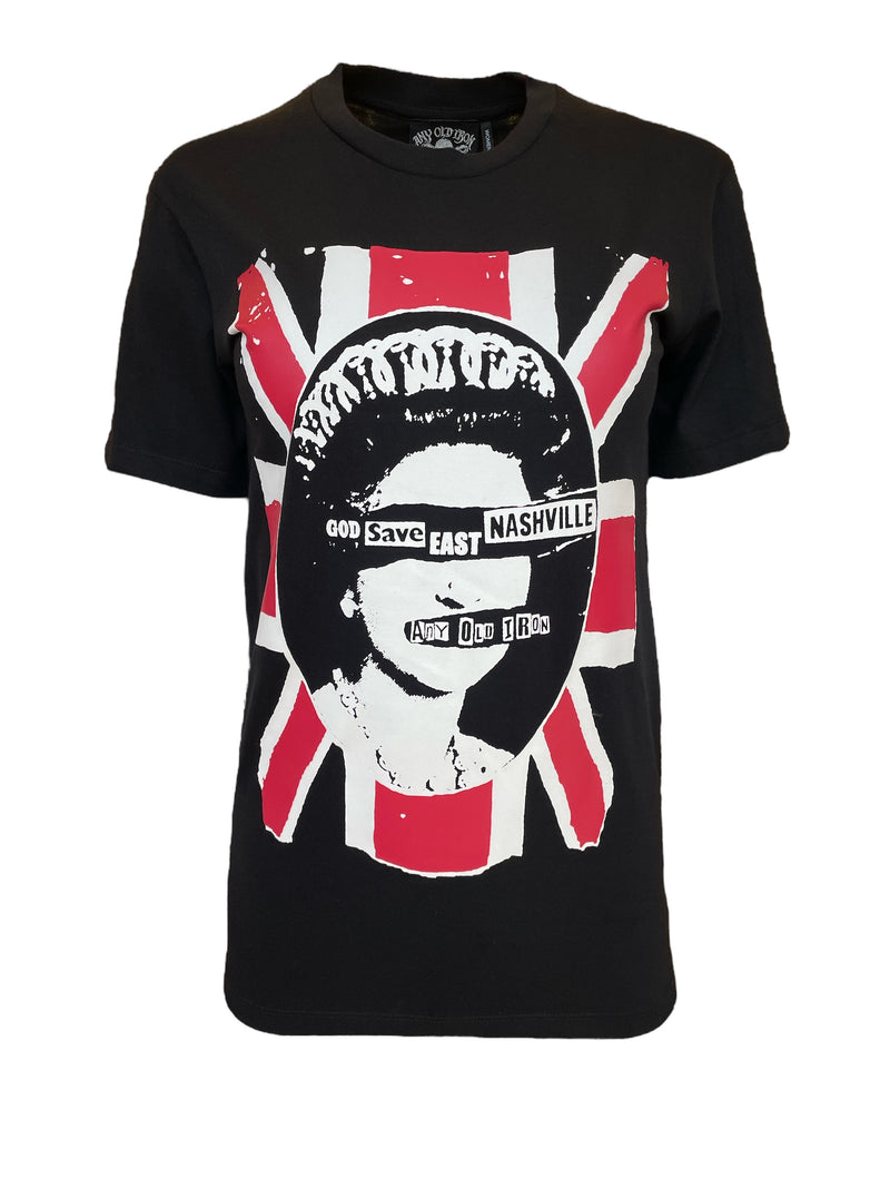 Any Old Iron - Camiseta para hombre, diseño de God Save East Nashville