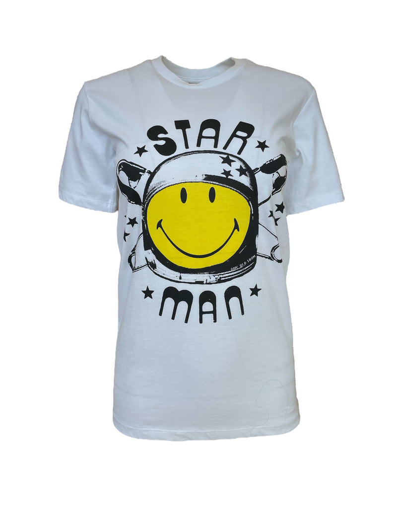 Any Old Iron x Smiley Starman White T-Shirt