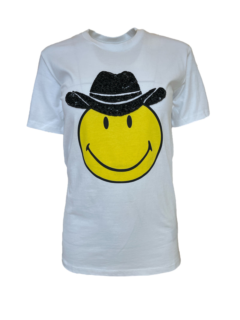 Any Old Iron x Smiley Cowboy White T-Shirt