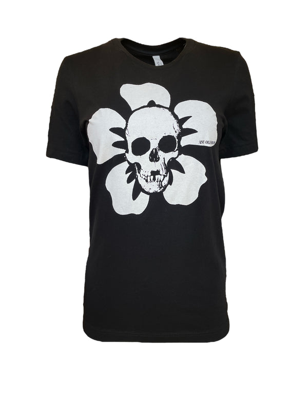 Any Old Iron Floral Skull T-Shirt