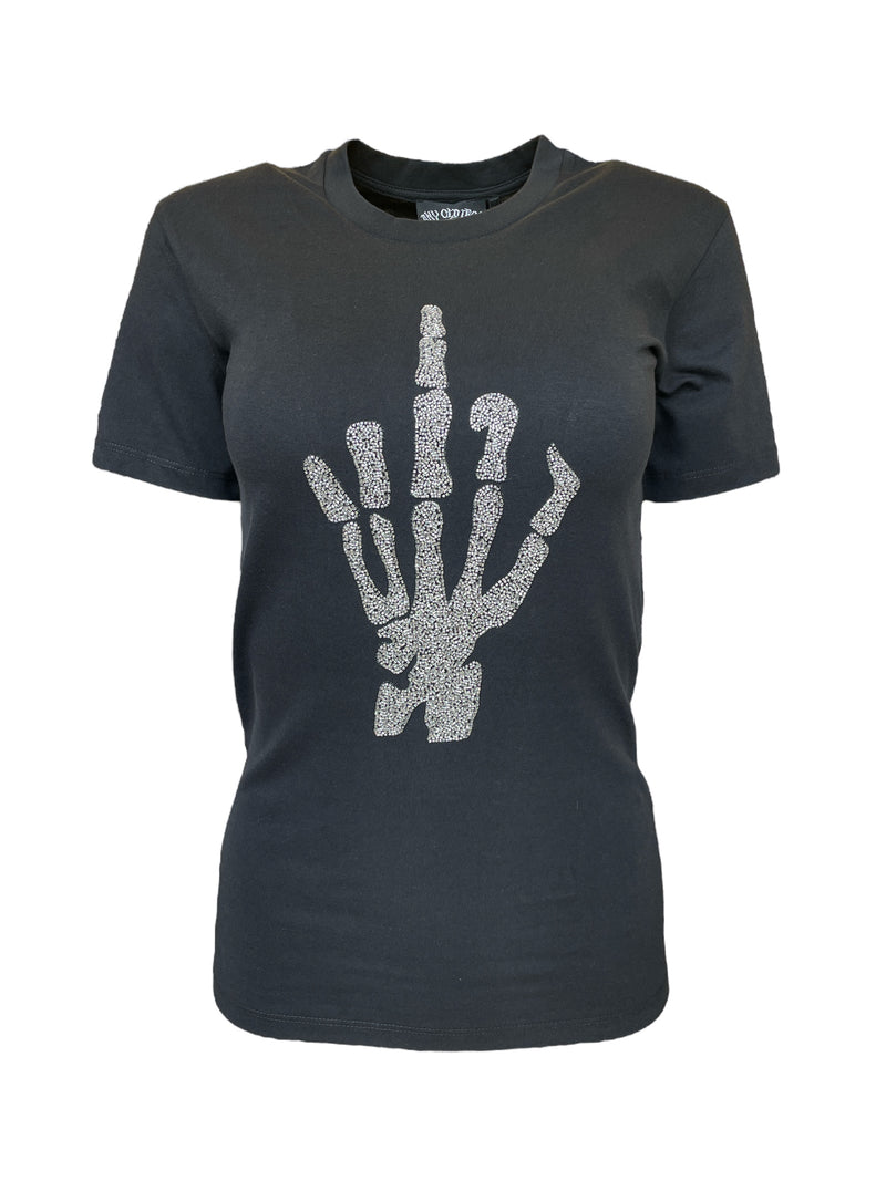 Any Old Iron Skull Finger T-Shirt