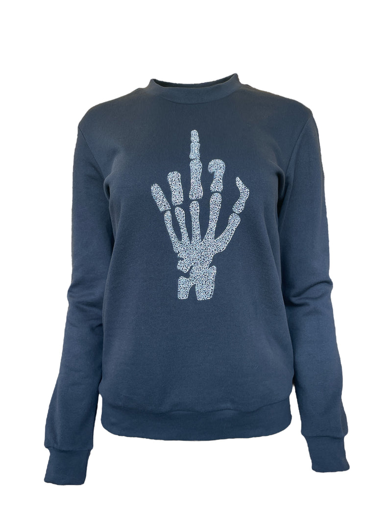 Any Old Iron Mens Skull Finger Sweatshirt