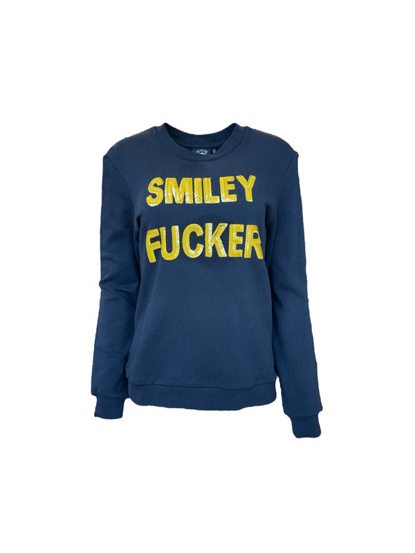 Any Old Iron x Smiley Mens Smiley Fucker Sweatshirt