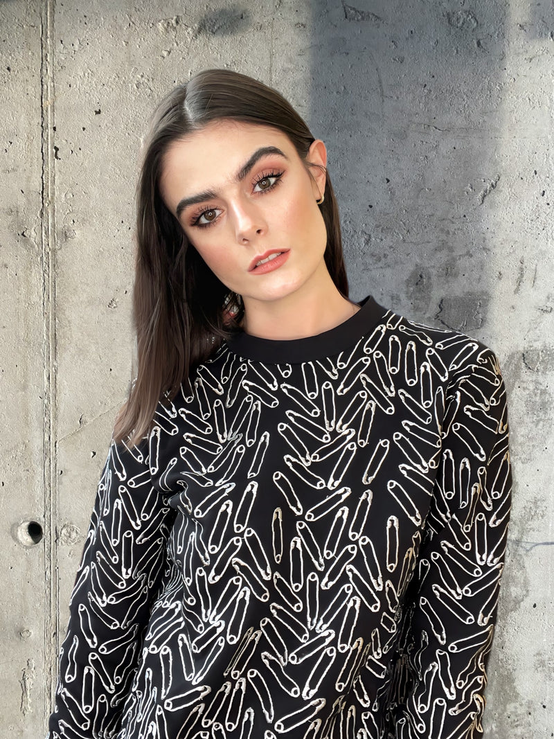 Any Old Iron Safety Pin Sweatshirt