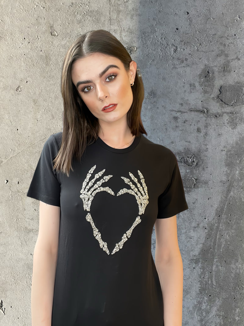 Any Old Iron Skull Heart T-Shirt